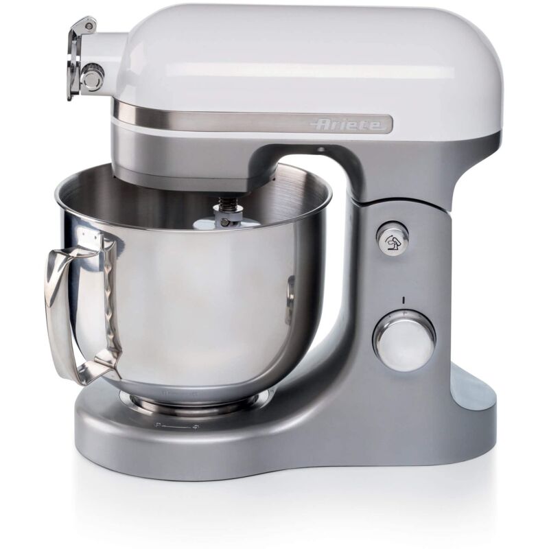 foto del prodotto 1589 impastatrice planetaria moderna, 1600 watt, 11 velocit , 5.5 litri, 3 accessori per impastare, amalgamare e montare. bianco ariete