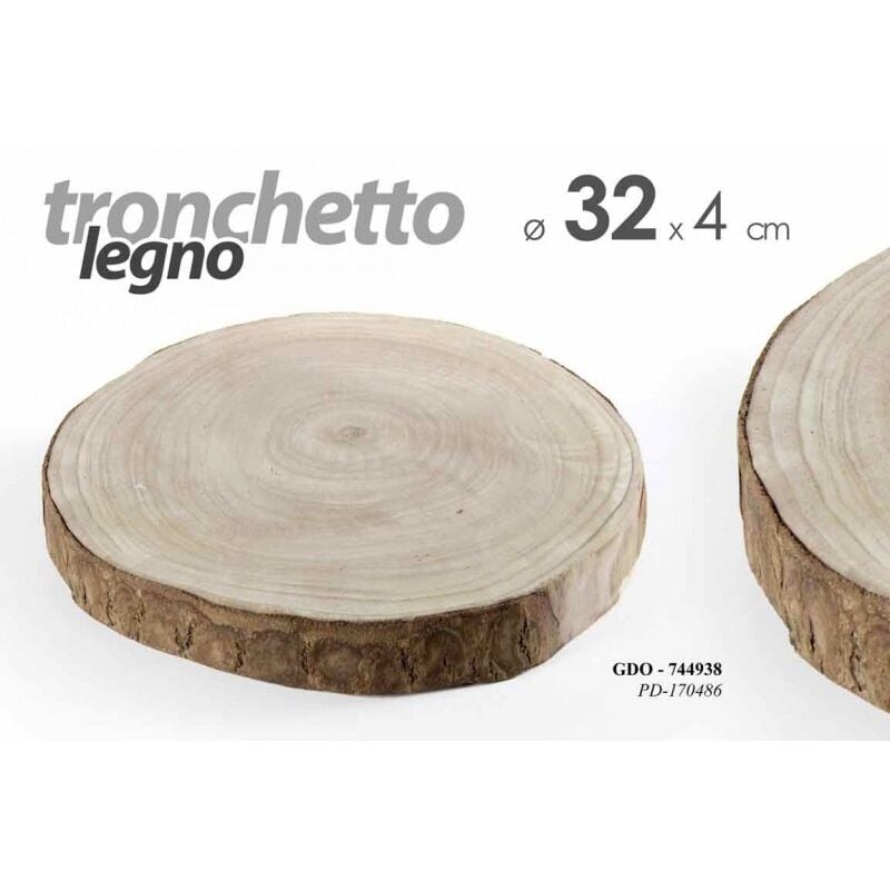 foto del prodotto 15x tronco in legno per decorazione cm 32 x 4 h