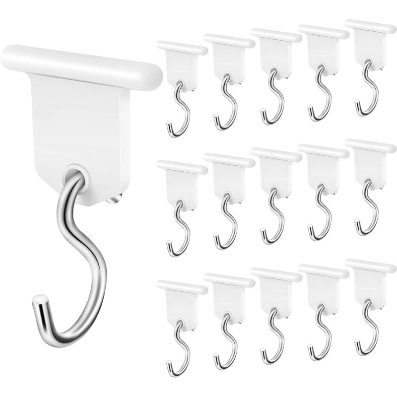 foto del prodotto 16 paia ganci per tendalino accessori per tendalino camper gancio a forma di s installazione facile per camper caravan forniture per tende natalizie