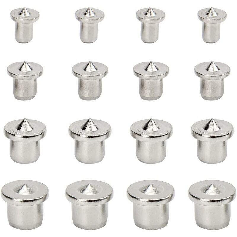 foto del prodotto 16 pezzi di centraggio per tasselli di allineamento in legno, strumento di centraggio per perni di centraggio per lavorazione del legno, 6 mm, 8 mm,