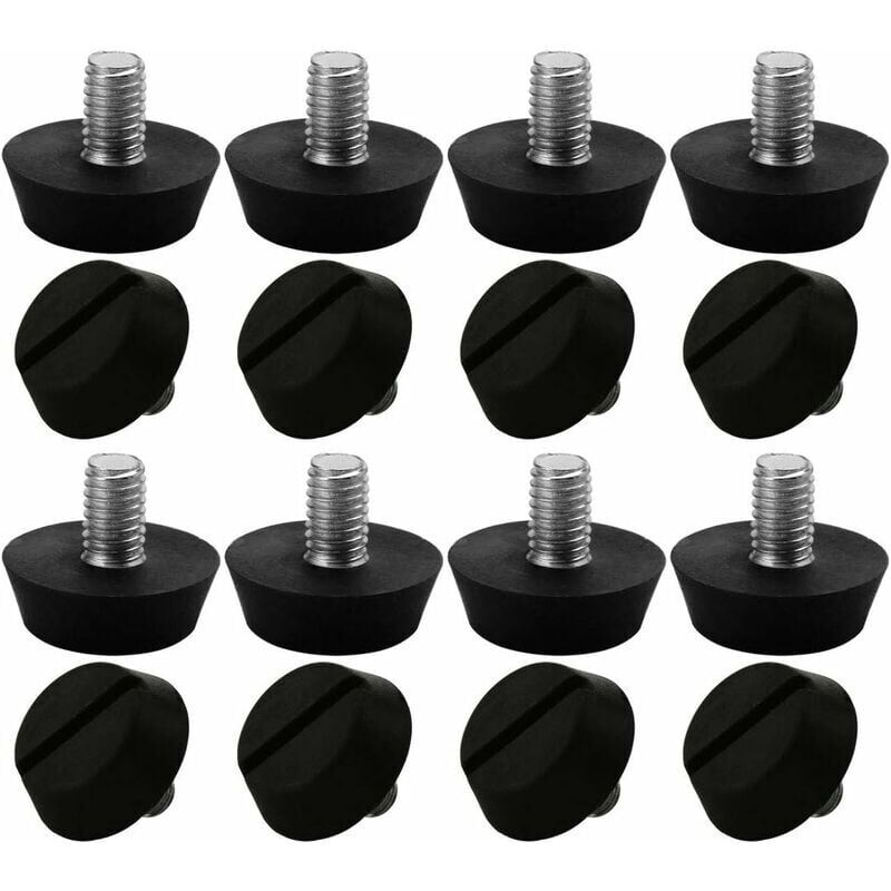 foto del prodotto 16 pezzi gambe per mobili regolabili base per gambe di livellamento tavolo sedia protezione per pavimento regolabile m6 x 10 x 20 mm 