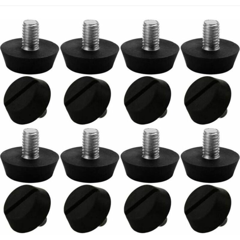 foto del prodotto 16 pezzi gambe per mobili regolabili base per livellamento gamba per tavolo sedia gamba protezione per pavimento regolabile m6 x 10 x 20 mm
