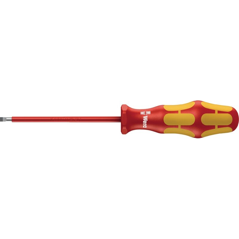 foto del prodotto 160 i vde cacciavite a taglio larghezza della lama 6.5 mm lunghezza della lama 150 mm din en 60900 wera