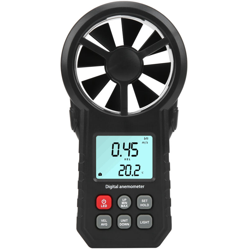 foto del prodotto 1602c anemometro digitale ad alta precisione a cristalli liquidi anemometro portatile