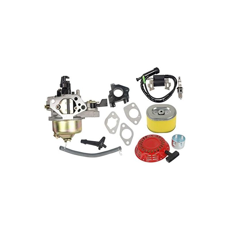 foto del prodotto 16100 zf6 v01 kit carburatore con filtro aria bobina di accensione compatibile con motore honda gx340 gx390 11hp 13hp