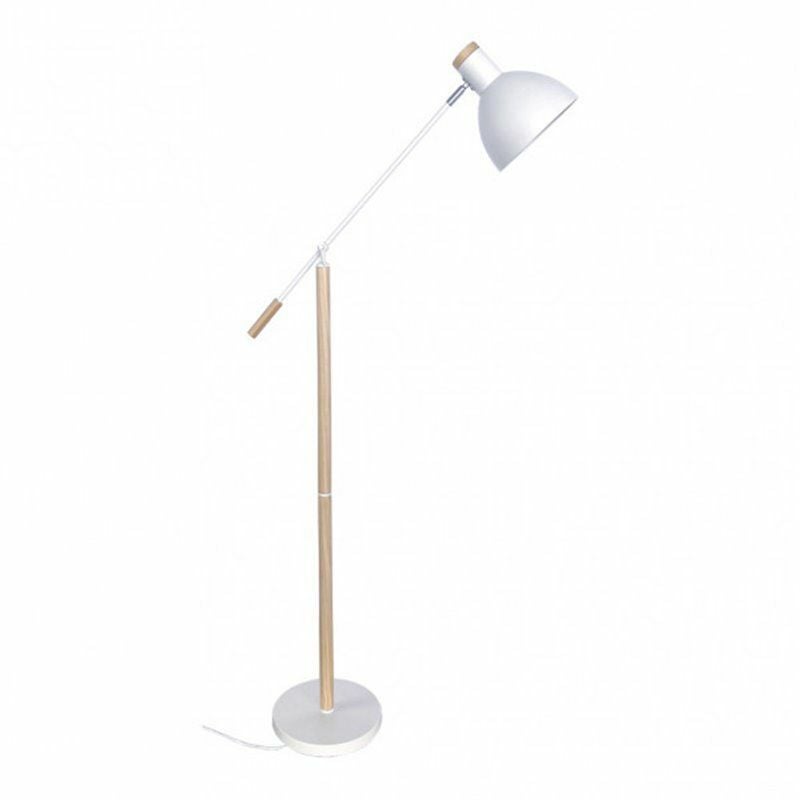 foto del prodotto 161941001 soggiorno piede biel 1xe27 bianco faggio 151x25x70 cm regolabile 360 e articolato fabrilamp