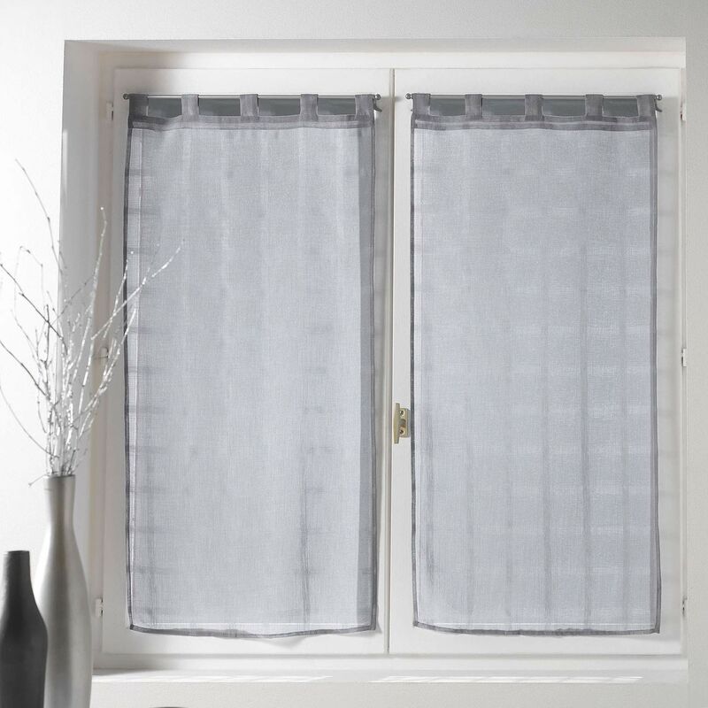 foto del prodotto 1622963, tende per finestra, in poliestere, grigio grau , 2 pz. di 60 x 120 cm douceur d int rieur