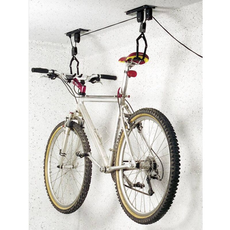 foto del prodotto 16411 sollevatore a soffitto numero posti parcheggio 1 acciaio nero - eufab