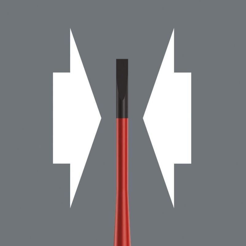 foto del prodotto 165 iss pz s vde giravite isolato per viti plusminus pozidriv a taglio con lama a diametro ridotto, 1 x 80 mm - wera