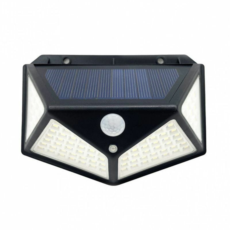 foto del prodotto 166661009 applique solar 6000k kira black 450lm ip65 9,5x13,5x5cm sensore mov.y crepusc. fabrilamp
