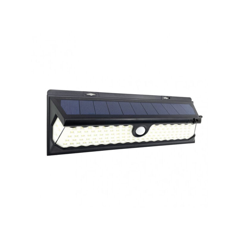 foto del prodotto 166662009 wall solar 6500k kira black 1100 lm ip65 10,5x30x5cm sensore mov. e crepusc.reg.intensit 3 posizioni fabrilamp