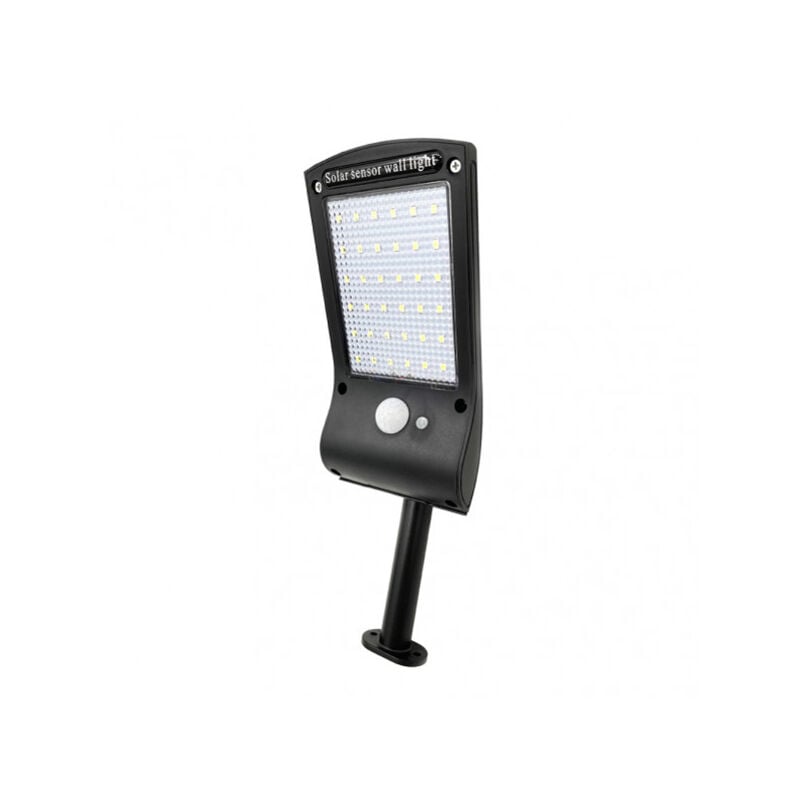 foto del prodotto 166664009 wall solar 6500k kira black 400 lm ip65 5x8x24 cm sensore di movimento e crepuscolare fabrilamp