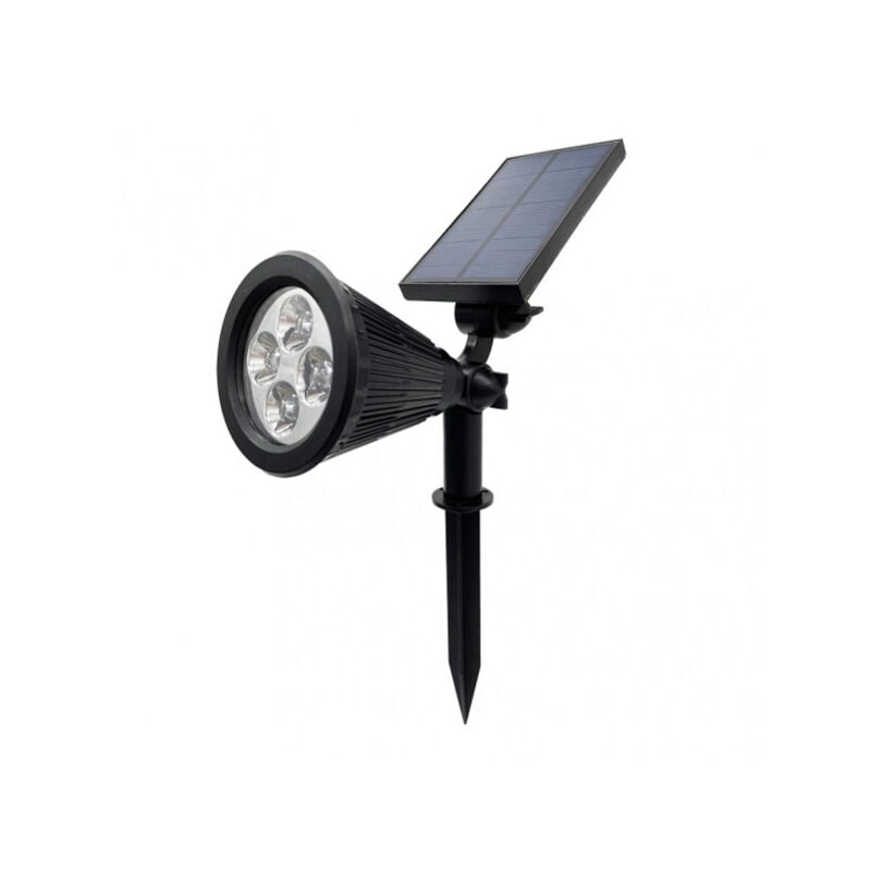 foto del prodotto 166672009 ext. spike solar 5000k 150lm kira black ip65 31x9x38 cm carica 5 6h utilizzo 6 8h reg.intensit 3 posizioni fabrilamp