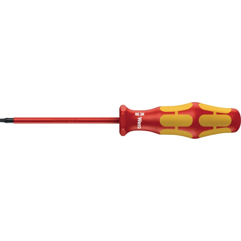 foto del prodotto 167 i vde cacciavite torx dimensione cacciavite t 25 lunghezza della lama 100 mm din en 60900 1 pz. wera