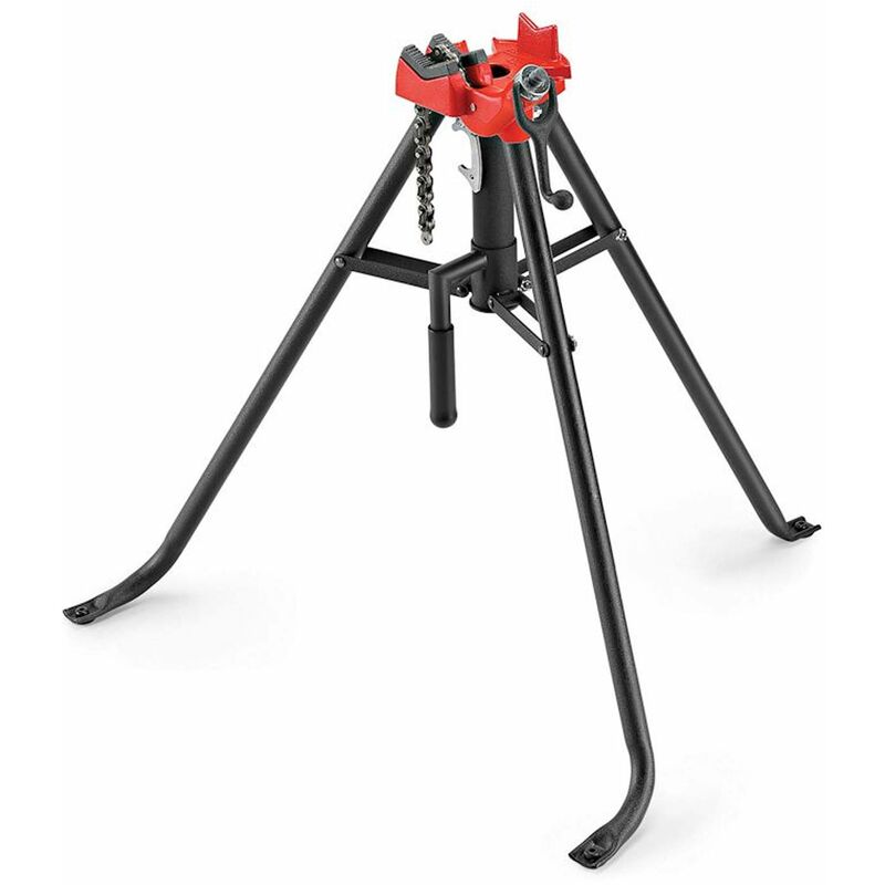 foto del prodotto 16703 cavalletto con morsa a catena portatile tristand modello 425, cavalletto per tubi da 3 mm a 63,5 mm ridgid