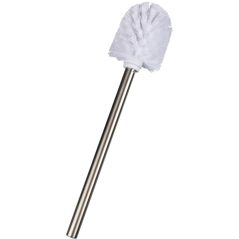 foto del prodotto 16756100 scopino wc con manico di acciaio inossidabile per set di scopino, materiale plastico, 8 x 35 x 8 cm, bianco wenko