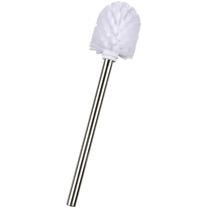 foto del prodotto 16757100 scopino wc con manico di acciaio inossidabile per set di scopino, materiale plastico, 8 x 35 x 8 cm, bianco wenko