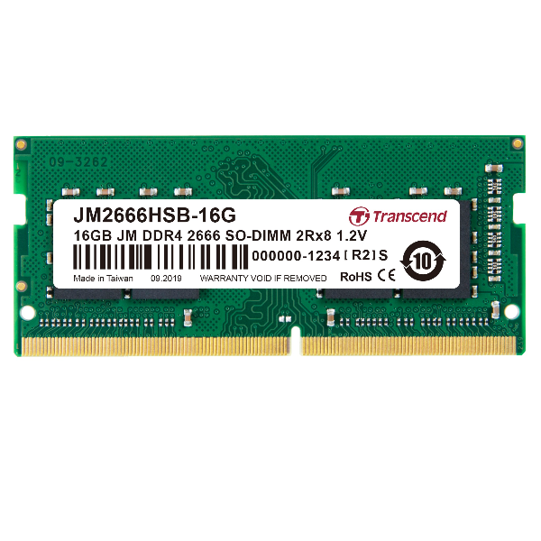 foto del prodotto 16gb ddr4 2666mhz so dimm 2rx8