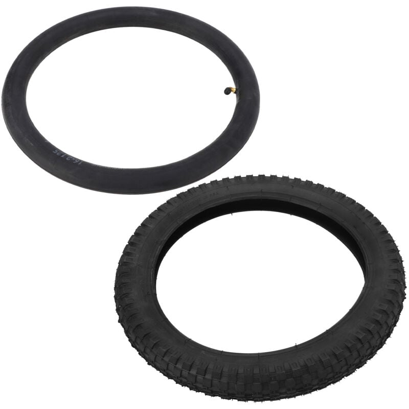foto del prodotto 16x2,4 pneu de v lo tout-terrain en caoutchouc antid rapant, pneu int rieur et ext rieur de remplacement pour v lo pour enfants