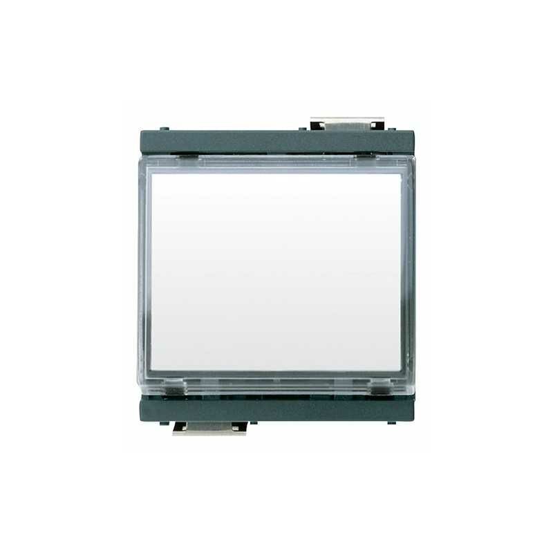 foto del prodotto 17020 pulsante targh. 1p no 10a 12 24v grigio idea