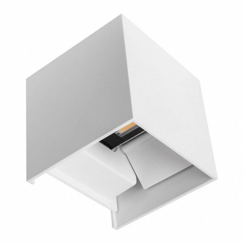 foto del prodotto 170362101 wall de wall 10w 4000k segment white ip65 10x10x10cm aluminium 800lm orientable fabrilamp