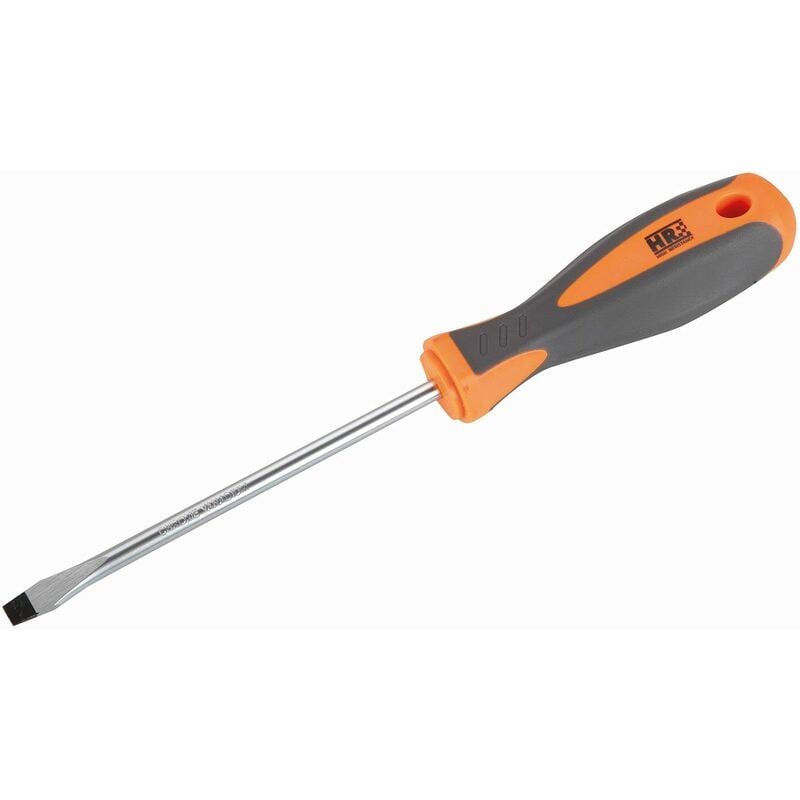 foto del prodotto 170404 destornillador boca plana hr high resistance din 5265 mango bimaterial 4x0,8x100 mm alyco