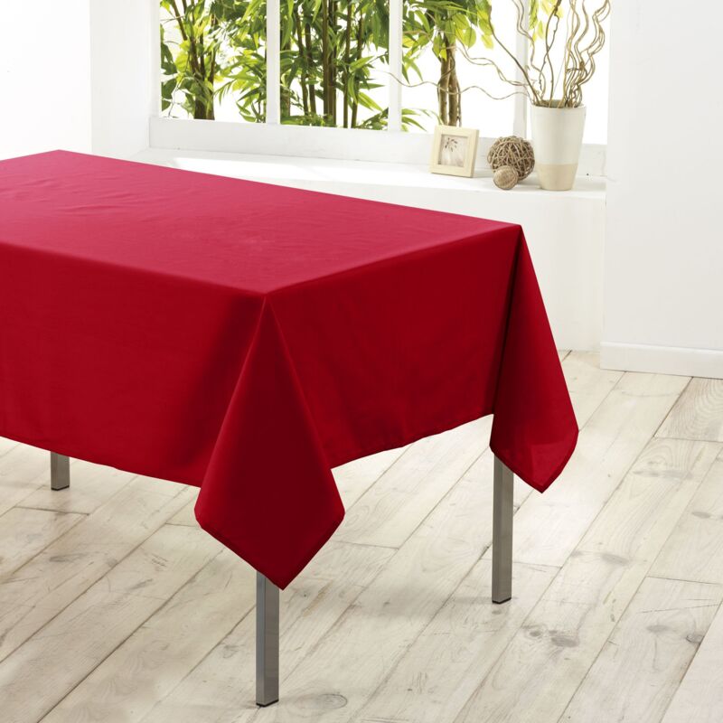 foto del prodotto 1720223, tovaglia rettangolare , 140 x 300 cm , essentiel , poliestere unito , rosso douceur d int rieur