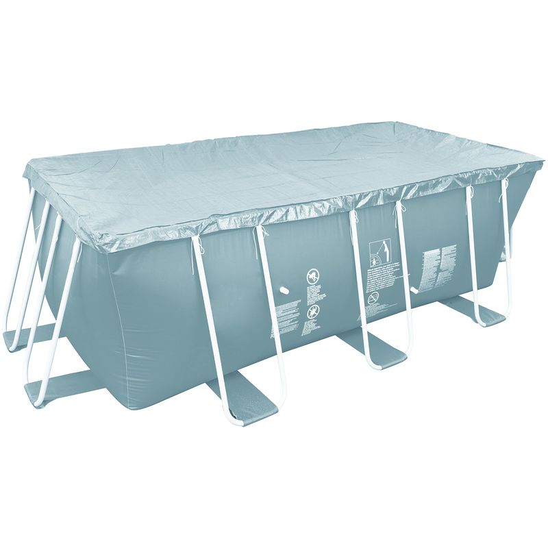foto del prodotto 17243 1v01 copertura piscine rettangolari con struttura, 384 x 181 x 10 cm, grigio avenli