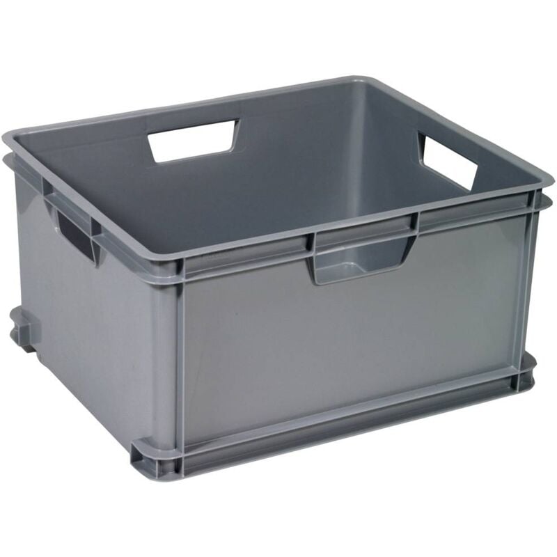 foto del prodotto 174229 scatola di immagazzinaggio unibox classic xl impilabile l x a x p 525 x 280 x 430 mm argento 1 pz. curver