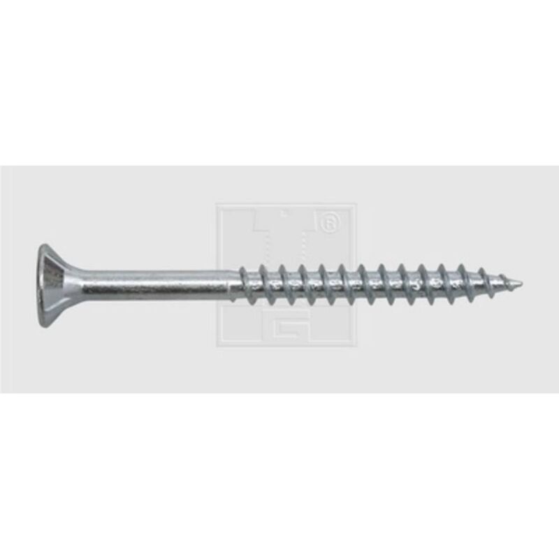 foto del prodotto 17602610010 vite da legno 6 mm 100 mm interno multidentato acciaio zincato 100 pz. swg