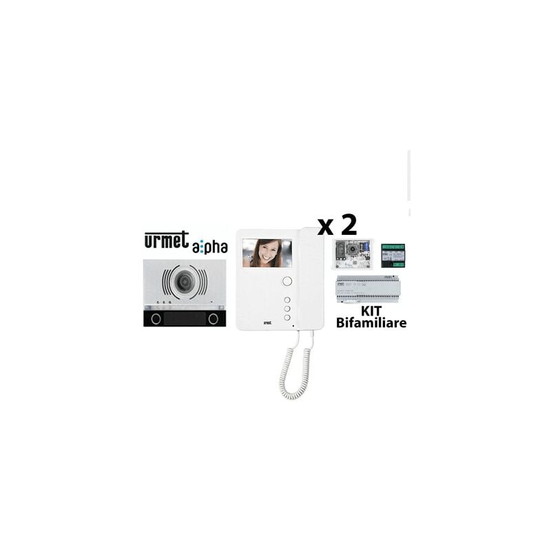 foto del prodotto 1783 322 kit videocitofonico bifamiliare alpha urmet