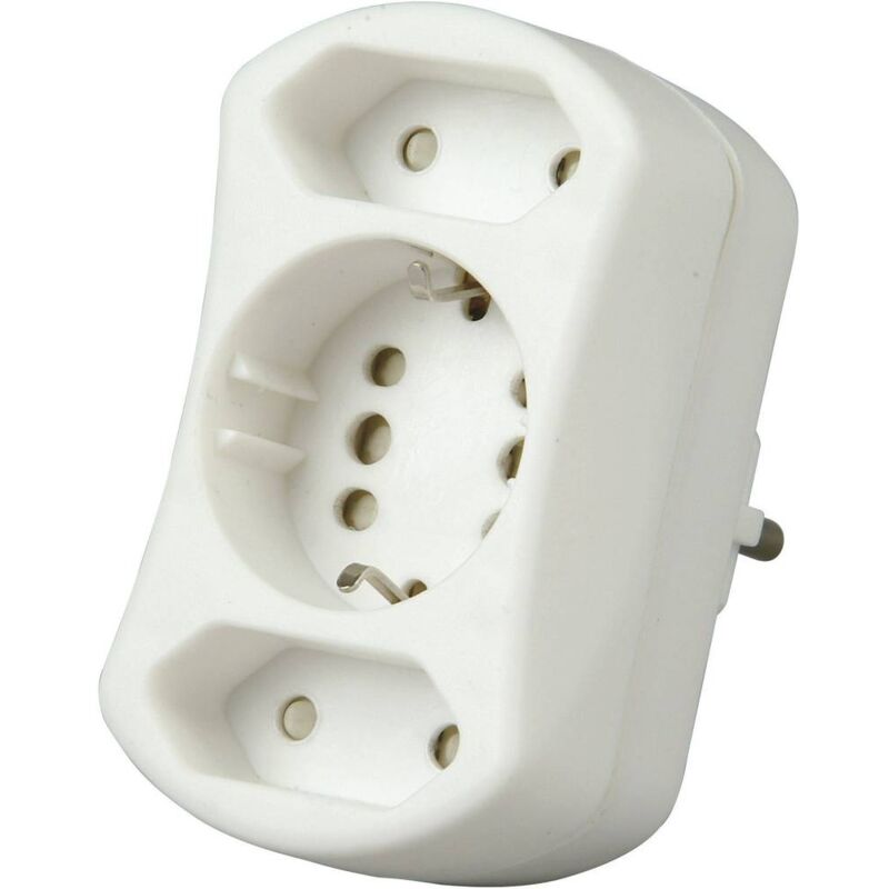 foto del prodotto 179602001 3 scomparti multipresa bianco kopp