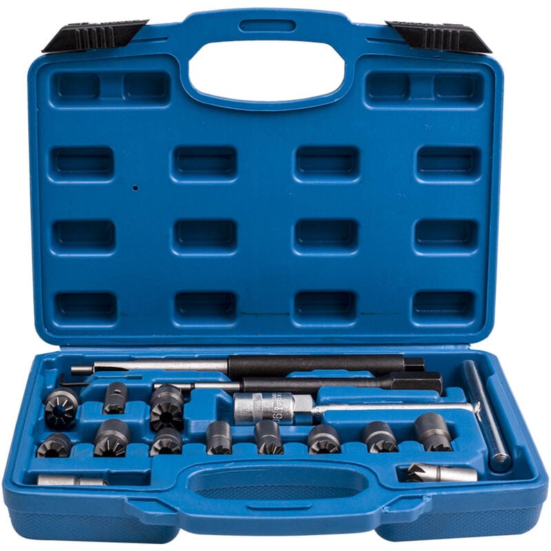 foto del prodotto 17x sedi di iniettori diesel injector seats cutter set tool kit for mercedes