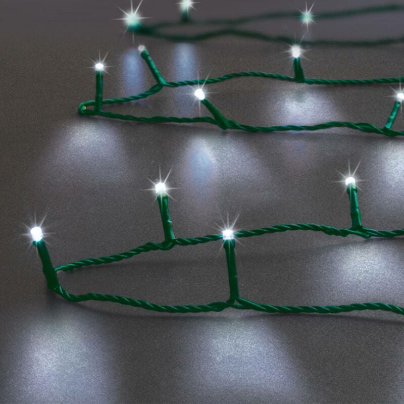 foto del prodotto 18 m di luce bianca fredda per esterni 180 led trasformatore feeric lights christmas
