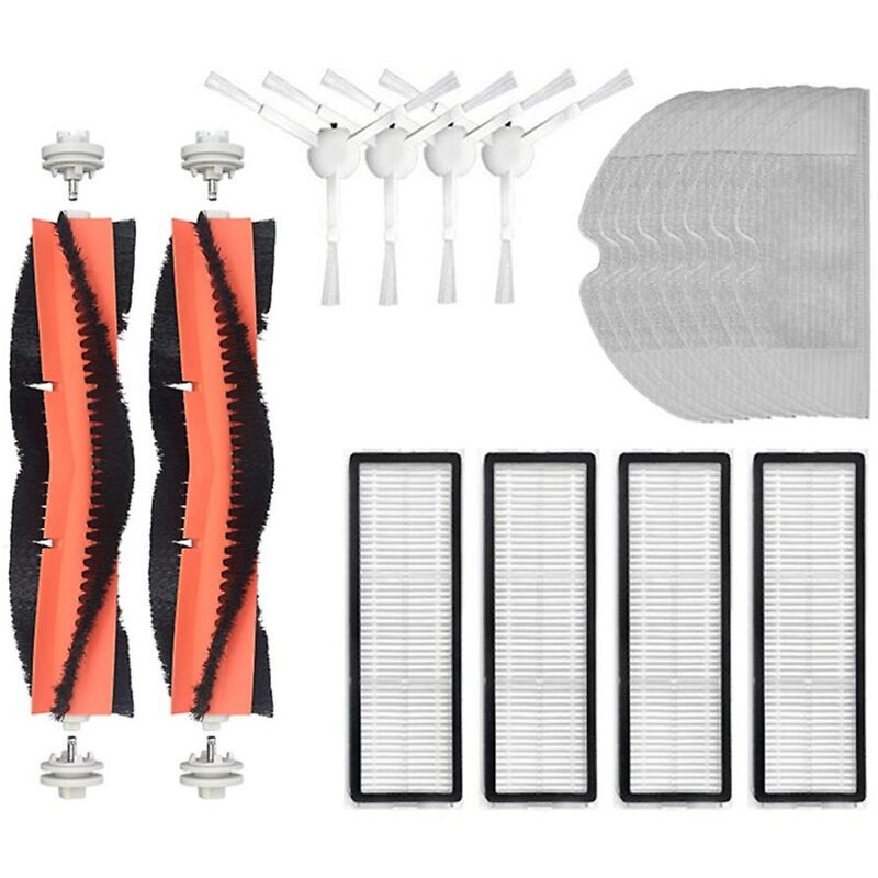 foto del prodotto 18 pezzi per aspirapolvere robot dreame bot l10 pro, spazzola, filtri, panno