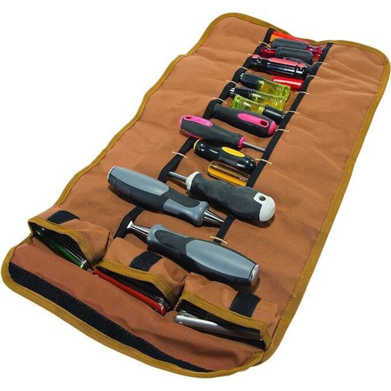foto del prodotto 18 pocket utility roll, rotolo porta attrezzi uomo, marrone taglia unica carhartt
