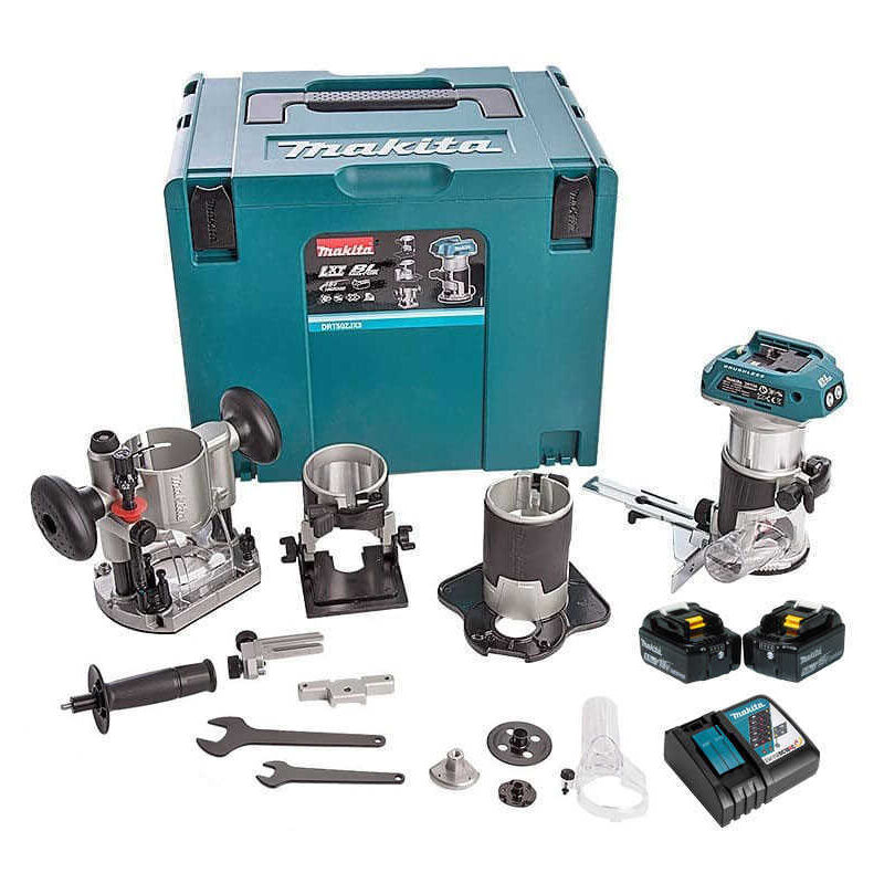 foto del prodotto 18 v 5 ah 8 mm trimmer accessori makita drt50rtjx3