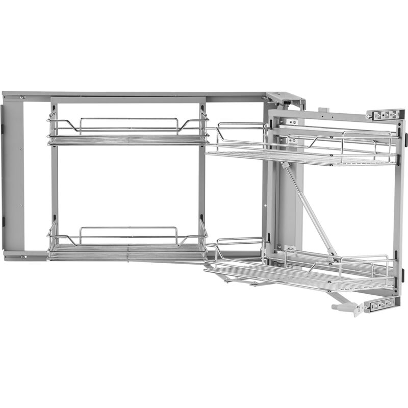 foto del prodotto 18 w organizer estraibile per angoli ciechi 2 ripiani e 4 ripiani per un ottima conservazione in cucina mophorn