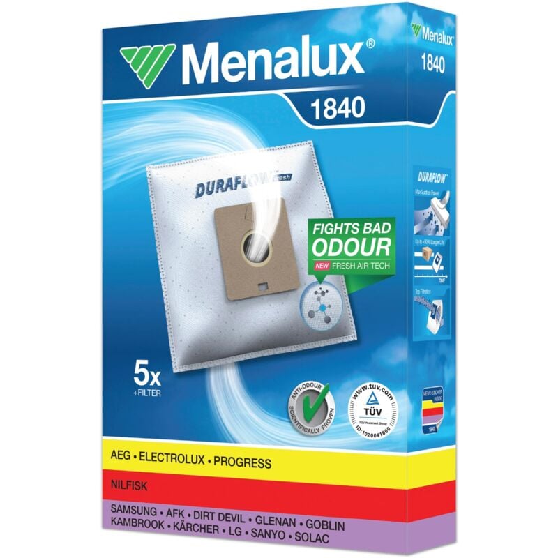 foto del prodotto 1800 sacchetto aspirapolvere a traino aeg s bag 5pz menalux