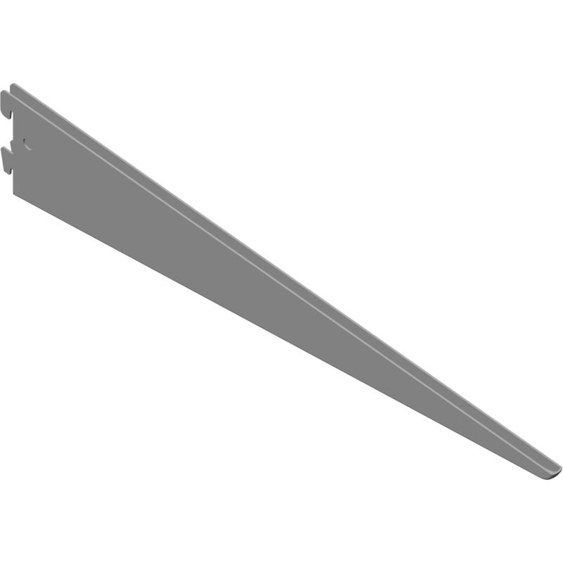 foto del prodotto 18133-00042 supporti da parete per mensole, a u, 2 file, 5 misure, bianco, alluminio, 47 cm - element system