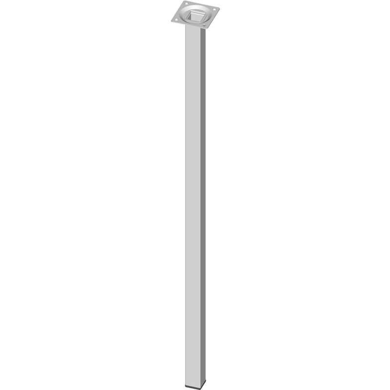 foto del prodotto 18133 00310 set de 4 gambe in acciaio con piastra di ancoraggio, bianco, 70 cm, set di 4 pezzi element system