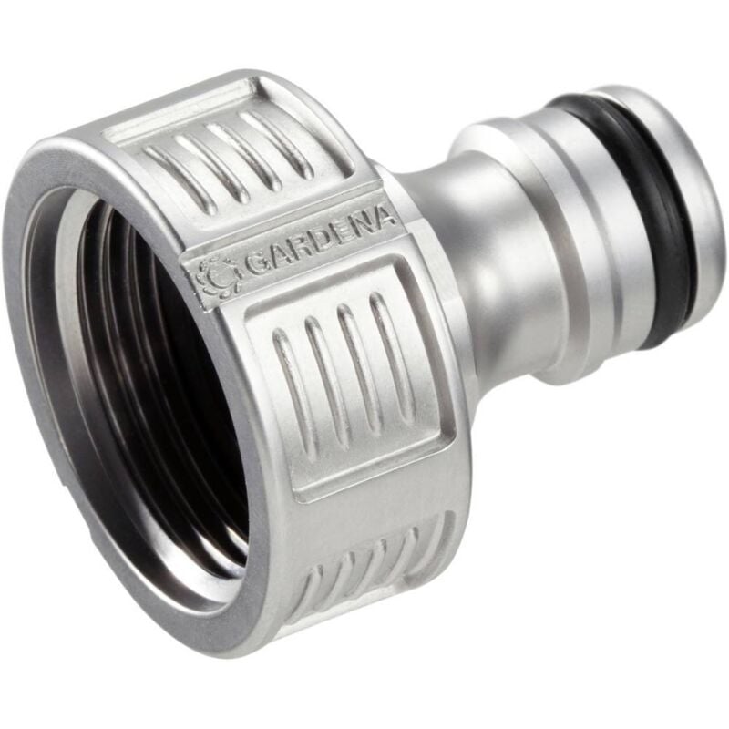 foto del prodotto 18241 50 premium hahnverbinder 26,5 mm g 3 4 presa per rubinetti filettati 26,5 mm g3 4 gardena