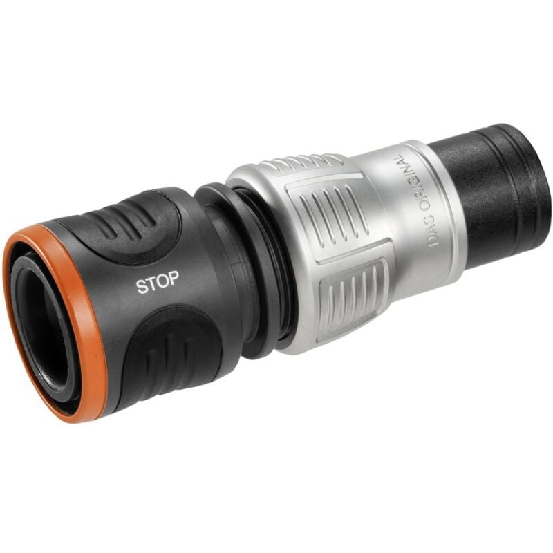 foto del prodotto 18253 50 premium plastica regolatore acqua stop raccordo a innesto, 13 mm 1 2 15 mm 5 8 acquastop gardena