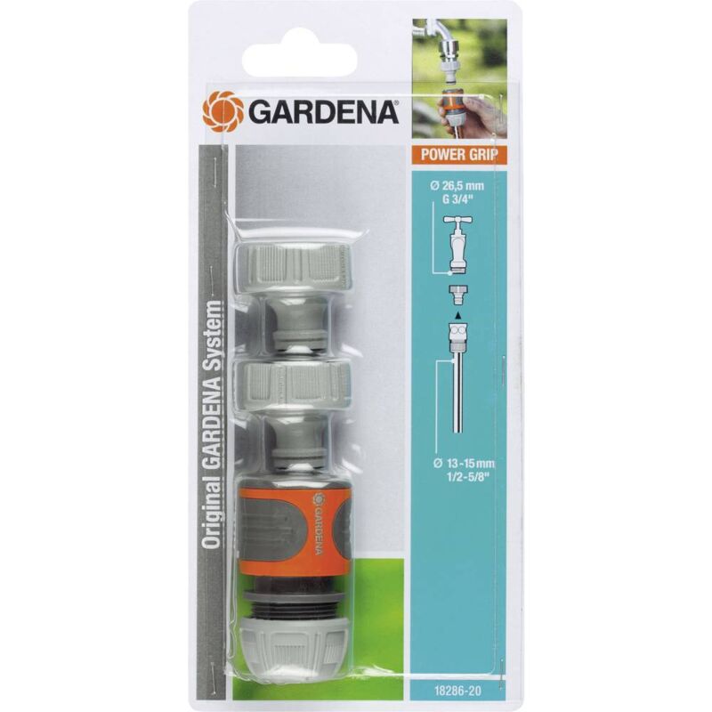 foto del prodotto 18286 20 plastica presa per rubinetti filettati 13 mm 1 2 , 24,2 mm 3 4 fi kit gardena