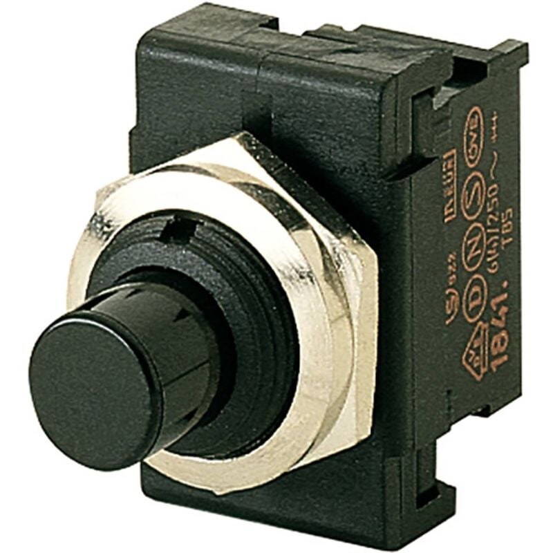 foto del prodotto 1841.1201 interuttore a pressione 1841.1201 250 v ac 6 a 1 x off on ip40 permanente 1 pz. - marquardt
