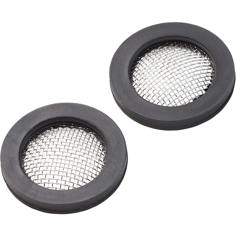 foto del prodotto 184414 guarnizioni idrauliche universali da 1 2 con inserto rete inox anticalcare, rondelle in gomma per doccino, soffione e doccetta, altezza 3mm,