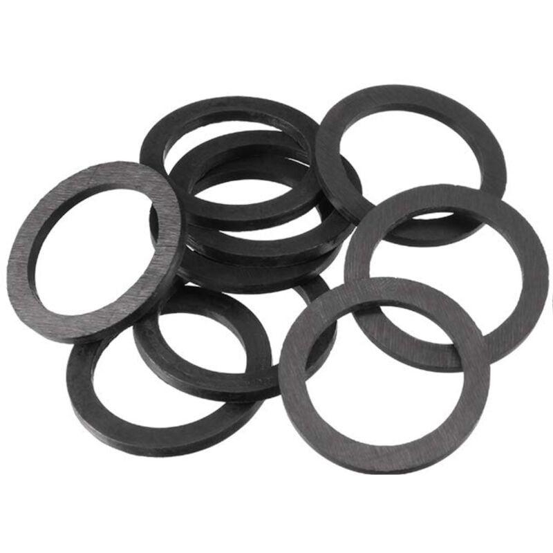 foto del prodotto 184710 guarnizioni idrauliche universali in gomma per sifone da 1 1 2, altezza 3 mm, compatibili con lira e rondella per scarico lavandino cucina e