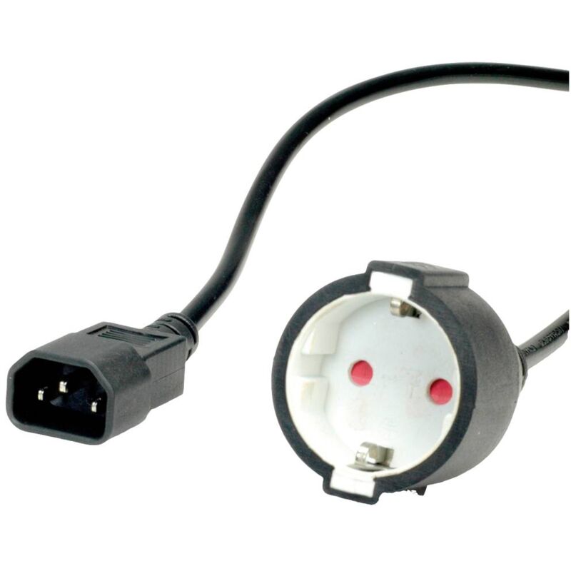 foto del prodotto 19.99.1117 iec cavo adattatore nero 0.30 m value