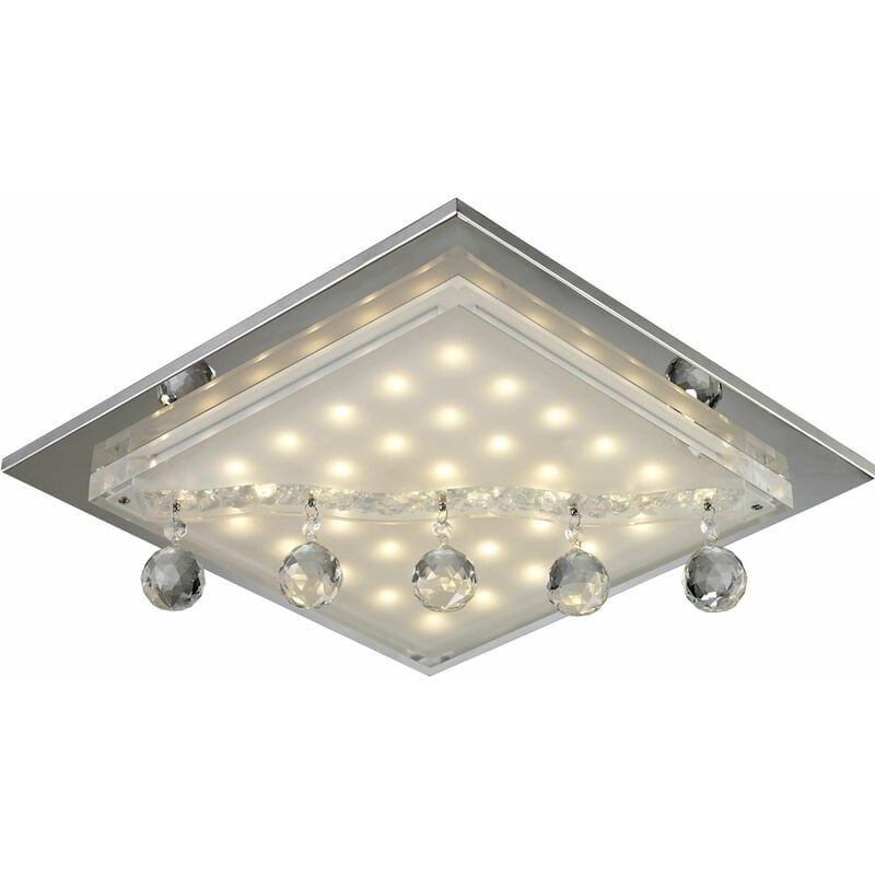 foto del prodotto 19 watt led plafoniera lampadario in cristallo illuminazione lampada in vetro esto 749027