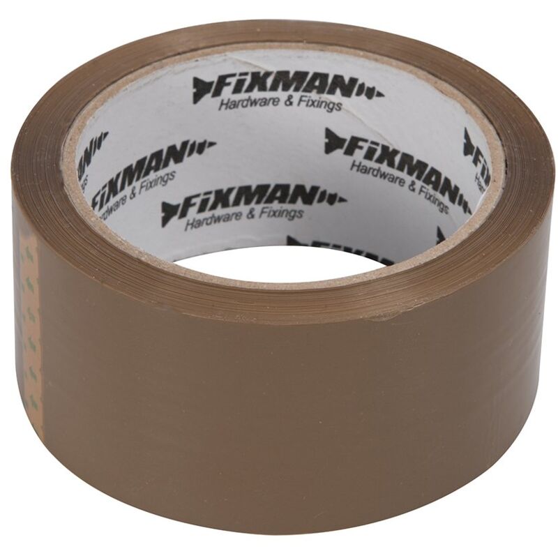 foto del prodotto 190368 nastro adesivo marrone da imballaggio, 48 mm x 66 m fixman